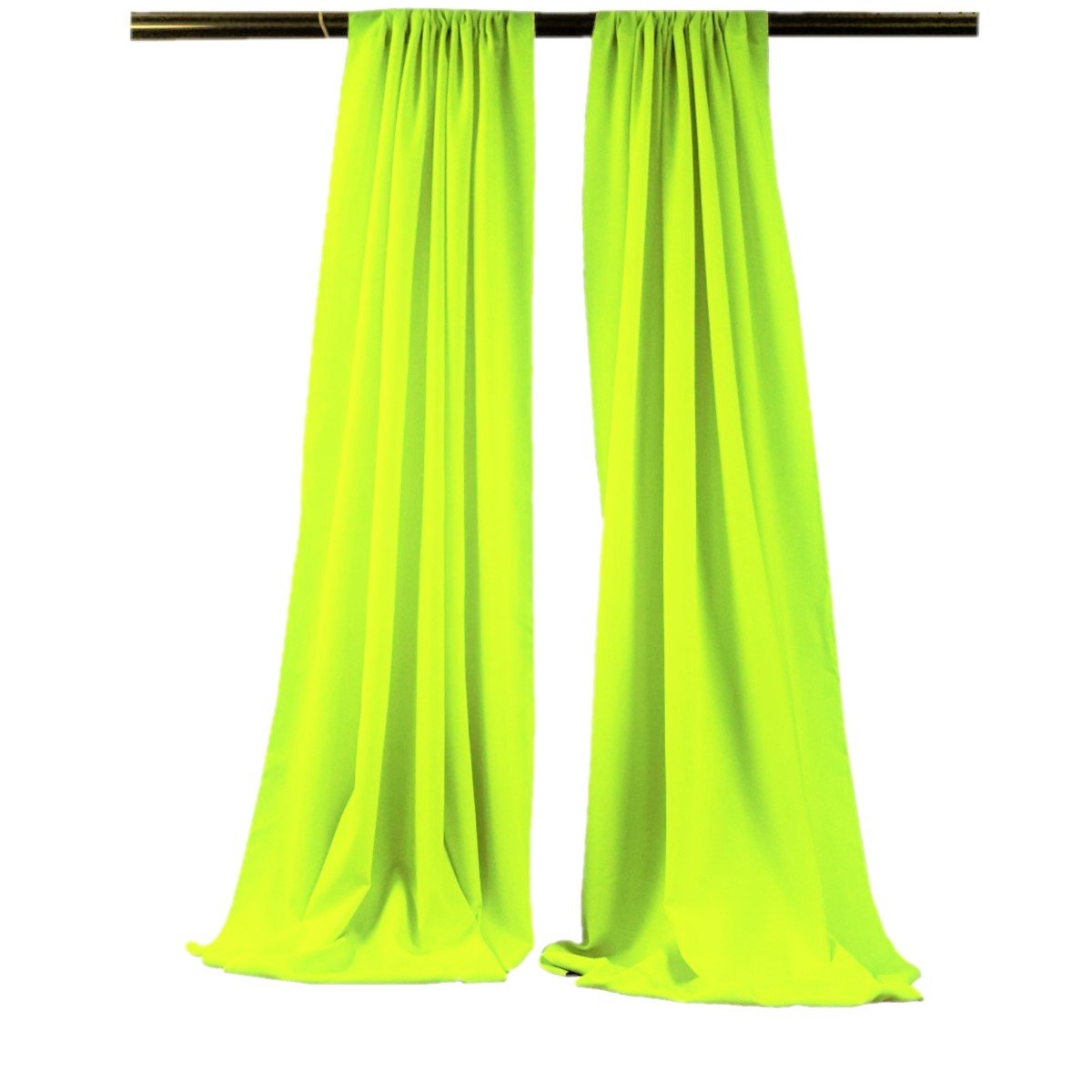 Backdrop Drape Curtain 5 Feet Wide x 9 Feet High, Polyester Poplin SEAMLESS 1 SETS. - New Creations Fabric & Foam Inc