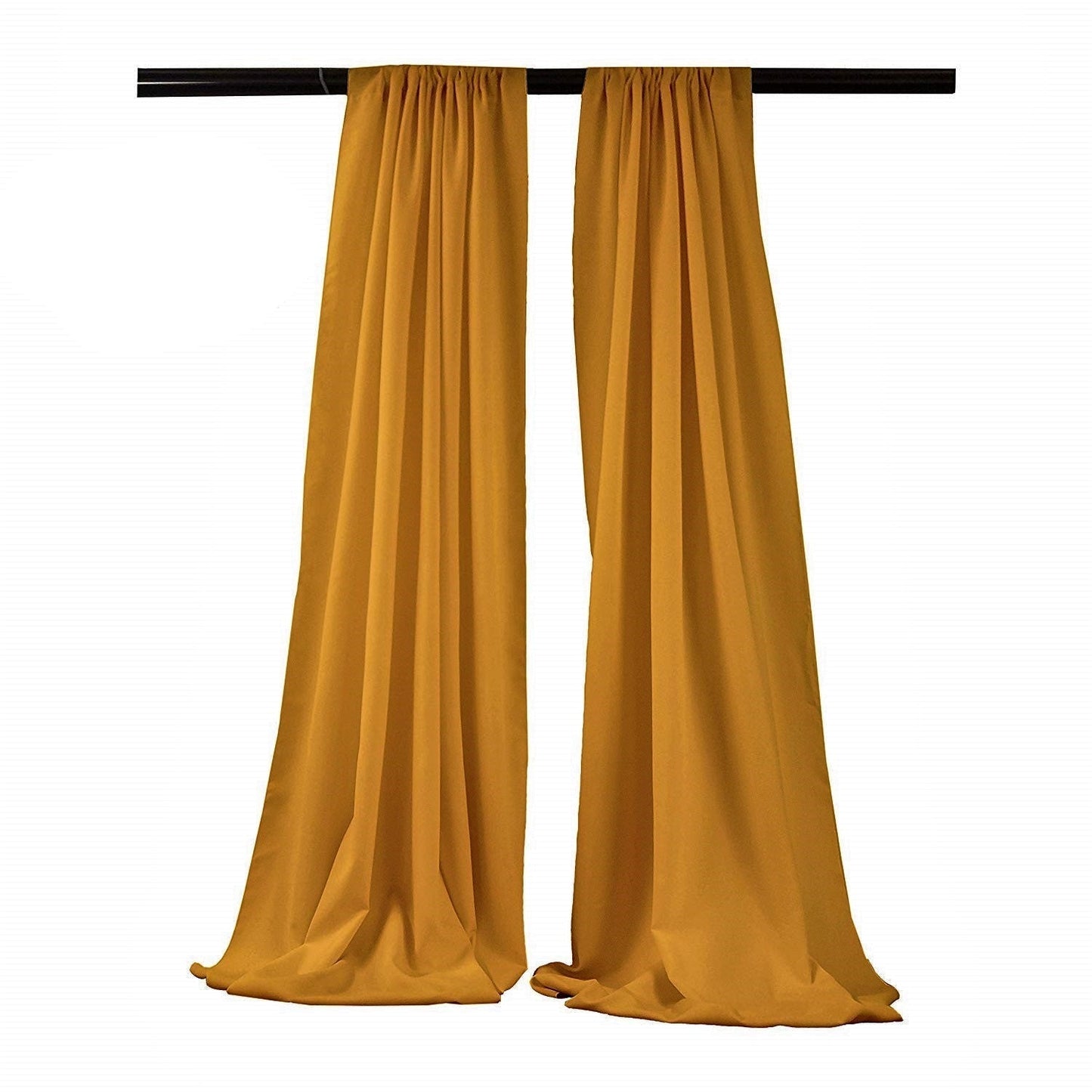 Backdrop Drape Curtain 5 Feet Wide x 9 Feet High, Polyester Poplin SEAMLESS 1 SETS. - New Creations Fabric & Foam Inc