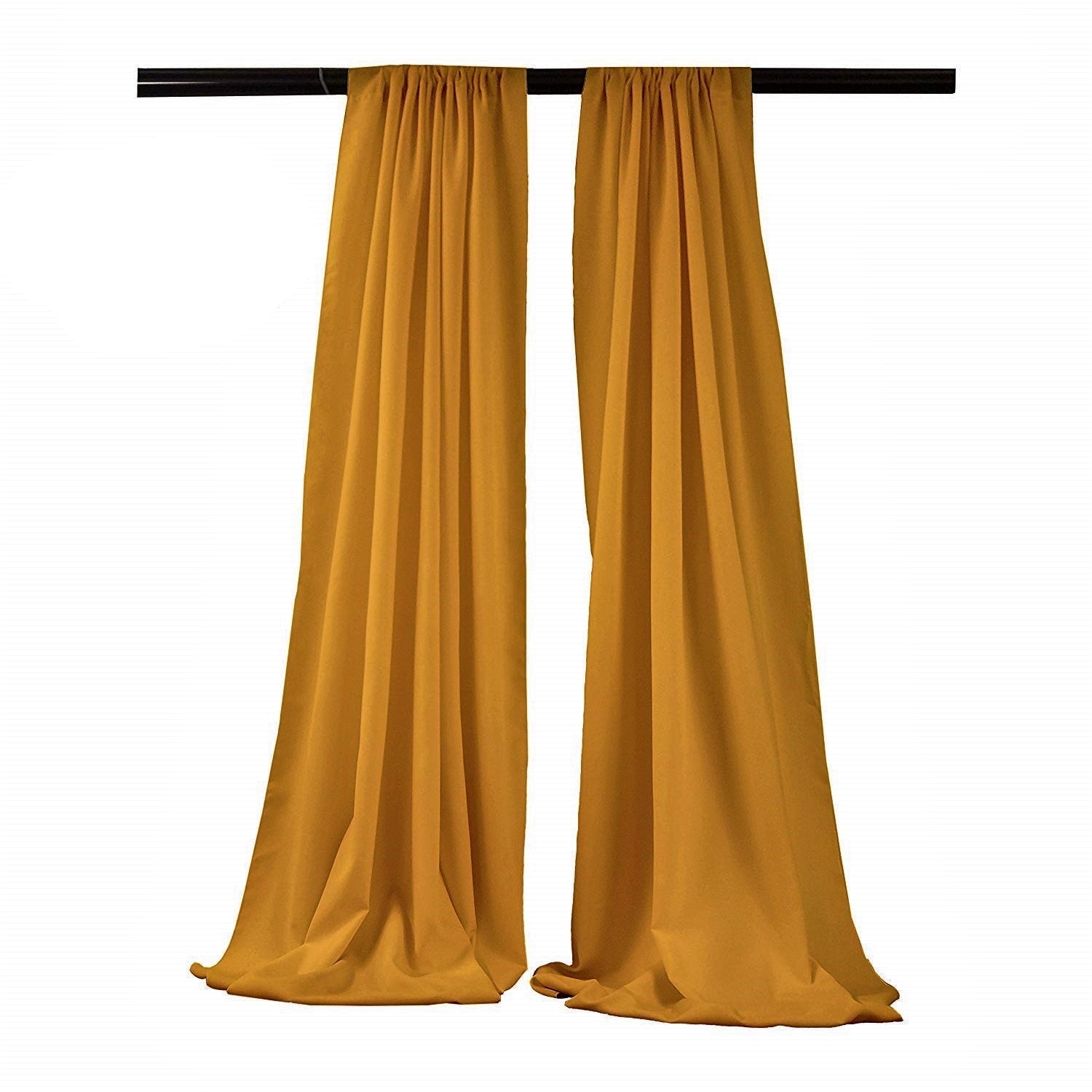 Backdrop Drape Curtain 5 Feet Wide x 9 Feet High, Polyester Poplin SEAMLESS 1 SETS. - New Creations Fabric & Foam Inc