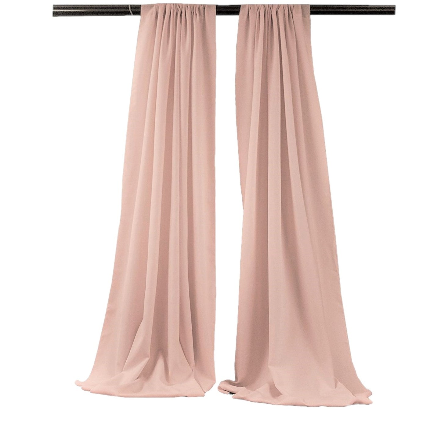 Backdrop Drape Curtain 5 Feet Wide x 9 Feet High, Polyester Poplin SEAMLESS 1 SETS. - New Creations Fabric & Foam Inc