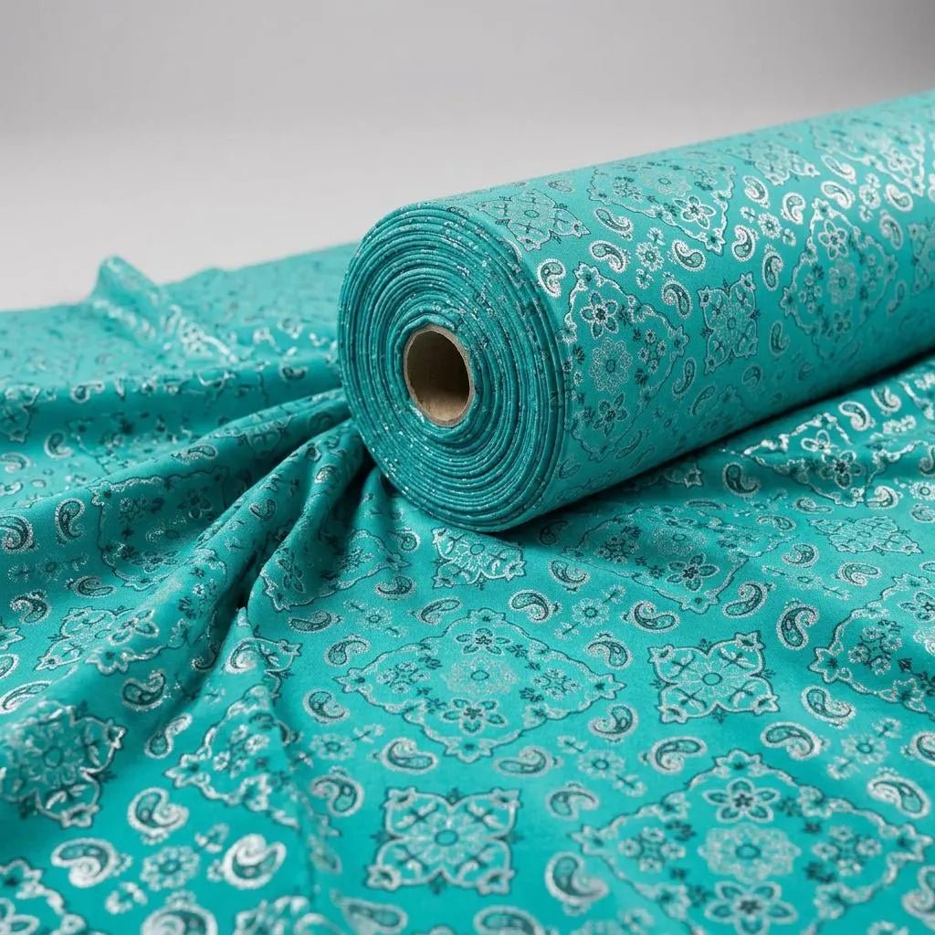 Bandanna Print Nylon Spandex 58" Wide | New Creation Fabric & Foam Inc. - New Creations Fabric & Foam Inc