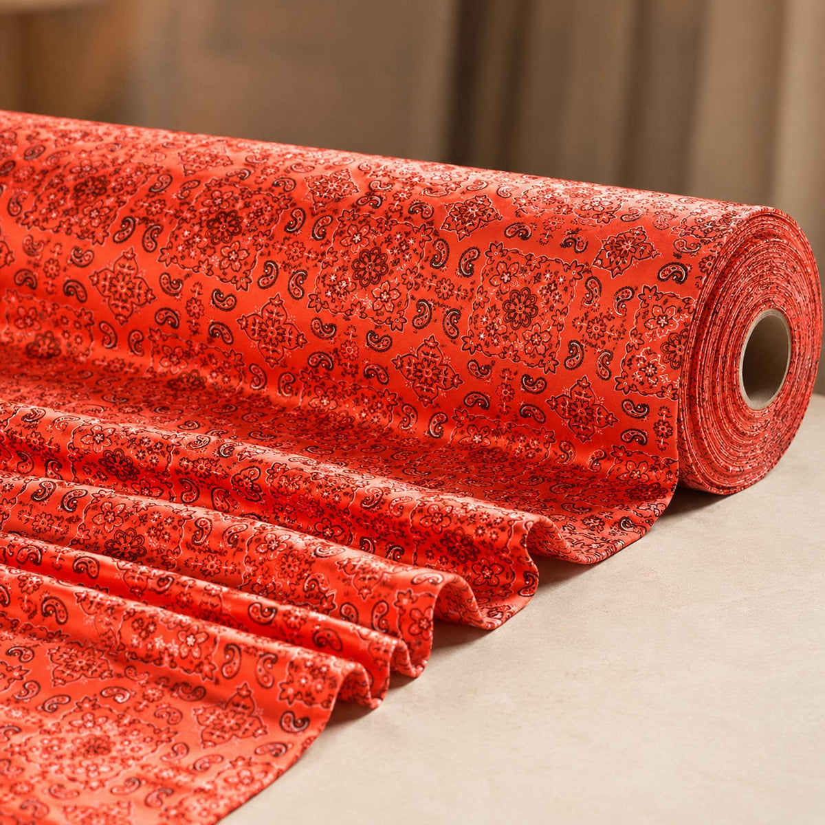 Bandanna Print Nylon Spandex 58" Wide | New Creation Fabric & Foam Inc. - New Creations Fabric & Foam Inc
