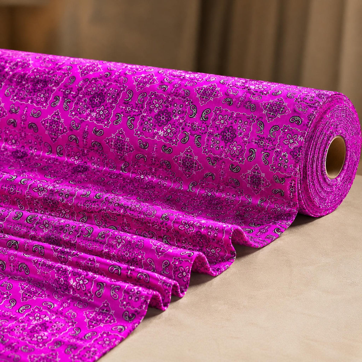 Bandanna Print Nylon Spandex 58" Wide | New Creation Fabric & Foam Inc. - New Creations Fabric & Foam Inc