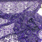 Beaded Lace Fabric, Heavy Embroidered Geometric Design on 58" Mesh - New Creations Fabric & Foam Inc