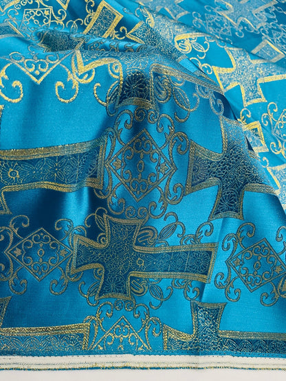 Big Cross Jacquard Satin 58" Wide| New Creations Fabric & Foam Inc. - New Creations Fabric & Foam Inc