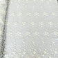 BIG FLORAL DAMASK BEADED MESH LACE FABRIC (By The Yard) - New Creations Fabric & Foam Inc