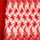 BIG FLORAL DAMASK BEADED MESH LACE FABRIC (By The Yard) - New Creations Fabric & Foam Inc