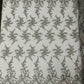 BIG FLORAL DAMASK BEADED MESH LACE FABRIC (By The Yard) - New Creations Fabric & Foam Inc