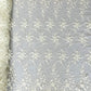BIG FLORAL DAMASK BEADED MESH LACE FABRIC (By The Yard) - New Creations Fabric & Foam Inc