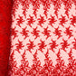 BIG FLORAL DAMASK BEADED MESH LACE FABRIC (By The Yard) - New Creations Fabric & Foam Inc