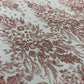 Big Glitter Damask Design On A Mesh Lace Fabric| New Creations Fabric & Foam Inc. - New Creations Fabric & Foam Inc