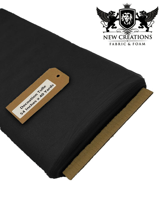 Black Tutu Fabric Bolt Bridal Party Wedding Decoration, Wholesale Tulle, Party, Tulle Net. - New Creations Fabric & Foam Inc