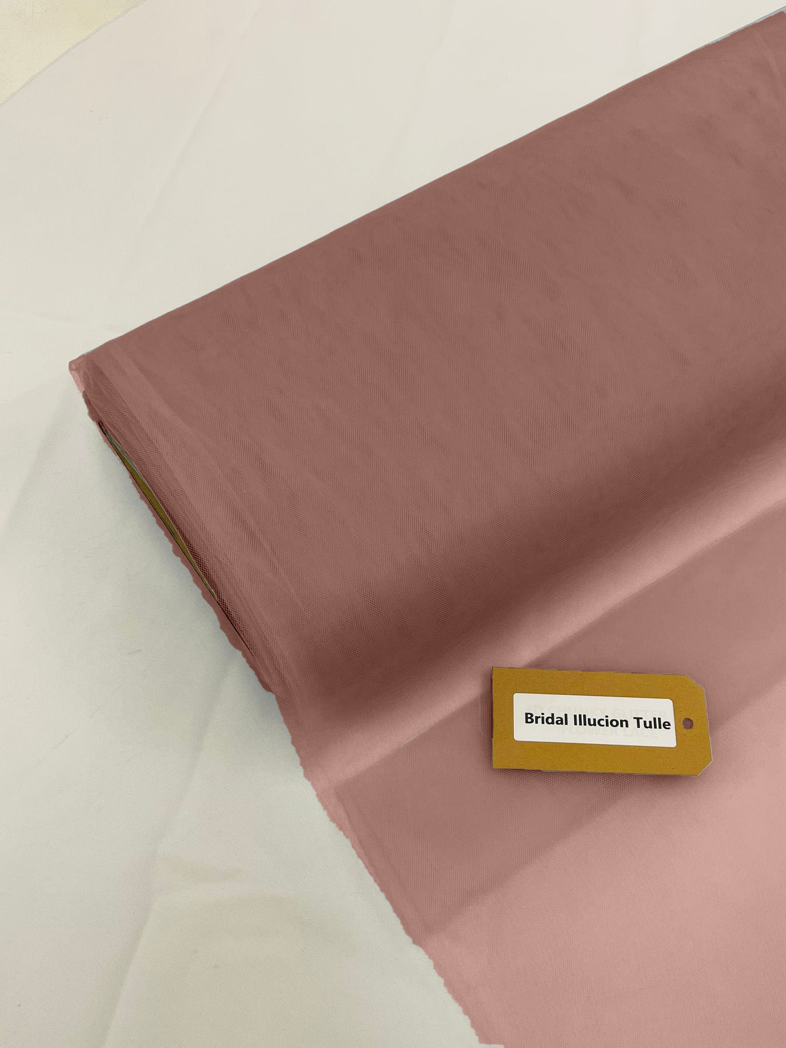 Blush - Bridal Illusion Tulle 108"Wide Polyester Premium Tulle Fabric Bolt, By The Roll. - New Creations Fabric & Foam Inc