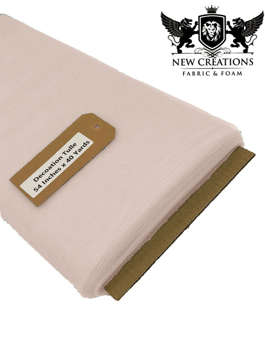 Blush Pink Tutu Fabric Bolt Bridal Party Wedding Decoration, Wholesale Tulle, Party, Tulle Net. - New Creations Fabric & Foam Inc