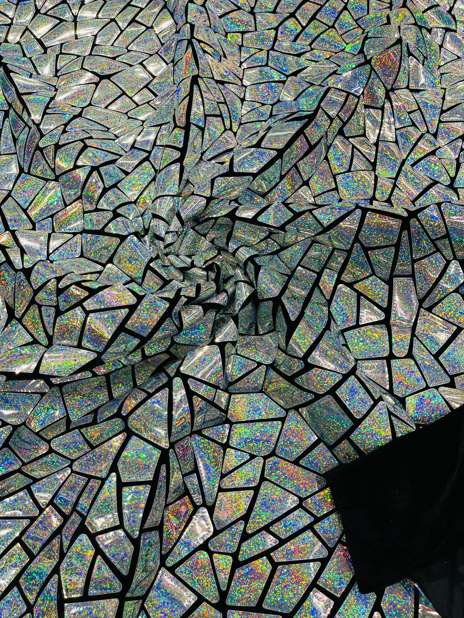 Broken Glass Sequin Velvet 58" Wide| New Creations Fabric & Foam Inc. - New Creations Fabric & Foam Inc