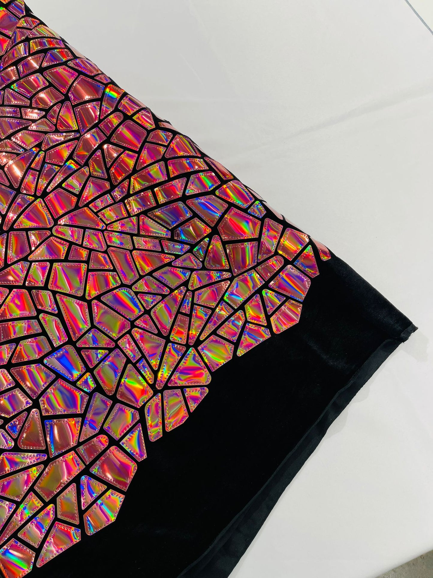 Broken Glass Sequin Velvet 58" Wide| New Creations Fabric & Foam Inc. - New Creations Fabric & Foam Inc