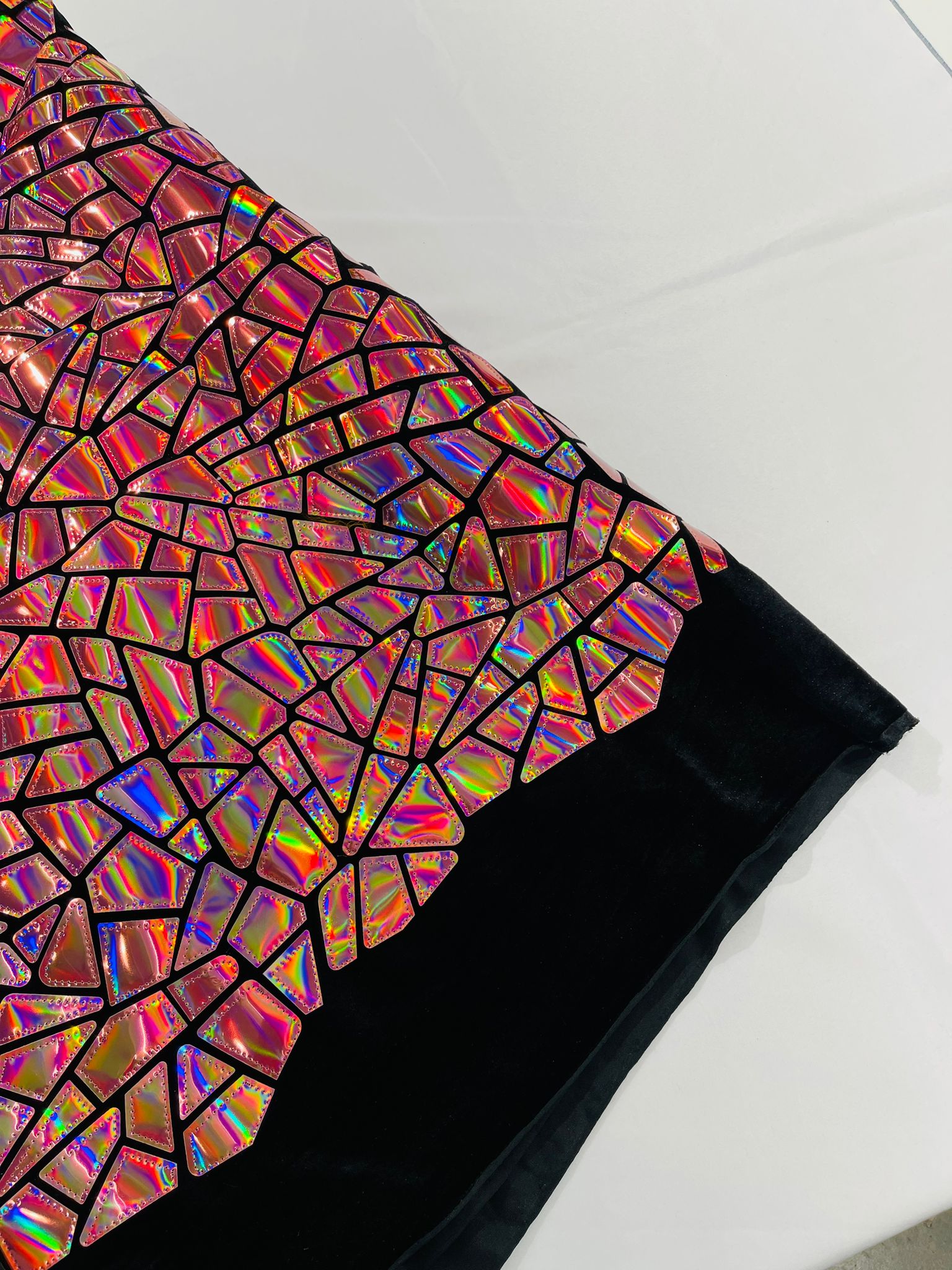 Broken Glass Sequin Velvet 58" Wide| New Creations Fabric & Foam Inc. - New Creations Fabric & Foam Inc