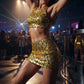 Broken Glass Sequin Velvet 58" Wide| New Creations Fabric & Foam Inc. - New Creations Fabric & Foam Inc