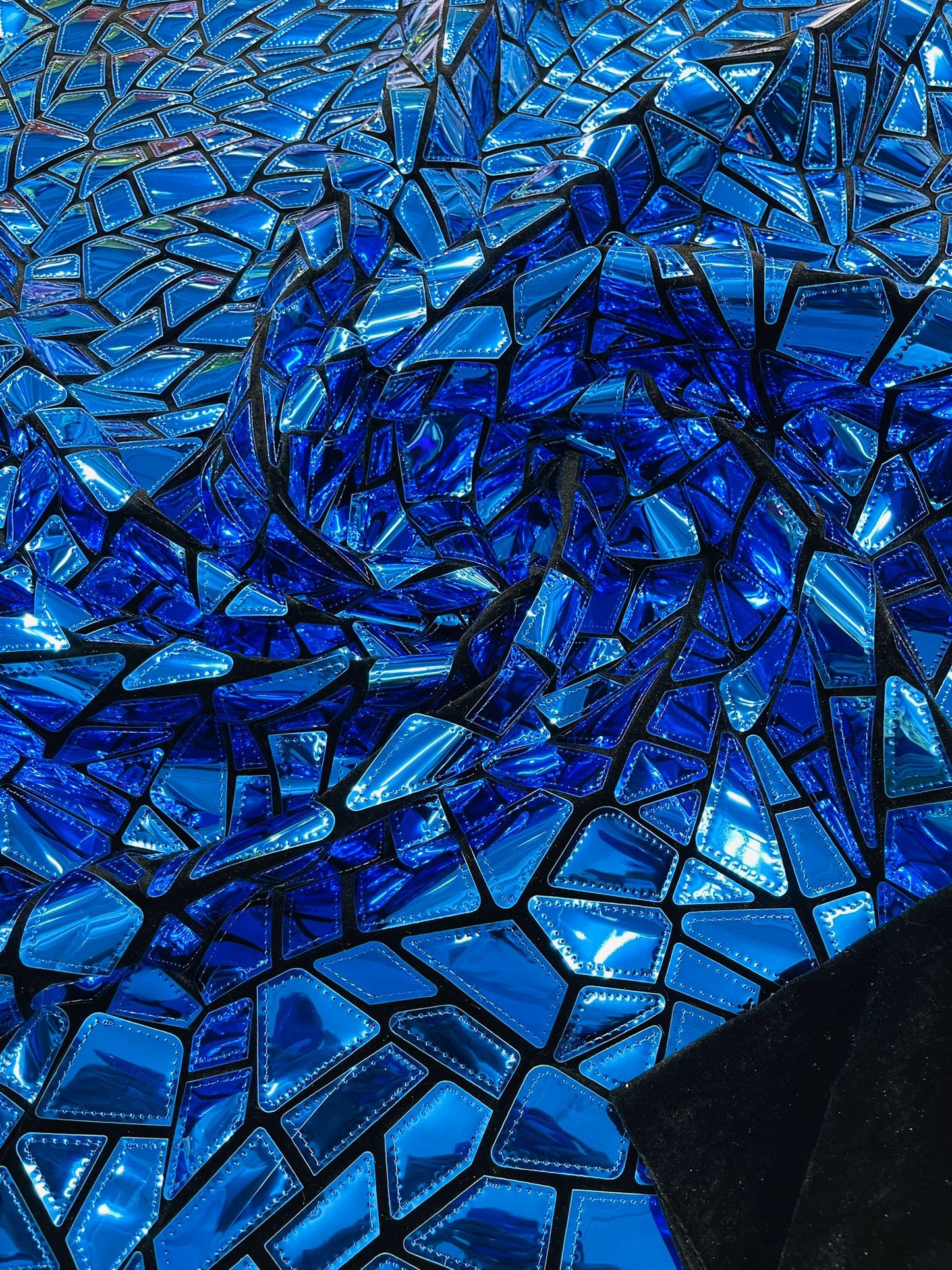 Broken Glass Sequin Velvet 58" Wide| New Creations Fabric & Foam Inc. - New Creations Fabric & Foam Inc
