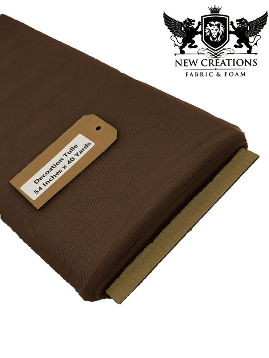 Brown Tutu Fabric Bolt Bridal Party Wedding Decoration, Wholesale Tulle, Party, Tulle Net. - New Creations Fabric & Foam Inc