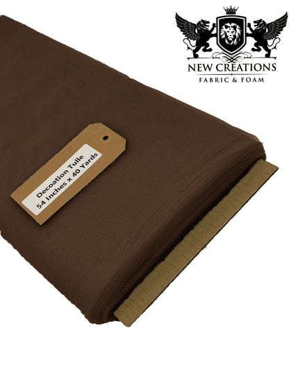 Brown Tutu Fabric Bolt Bridal Party Wedding Decoration, Wholesale Tulle, Party, Tulle Net. - New Creations Fabric & Foam Inc