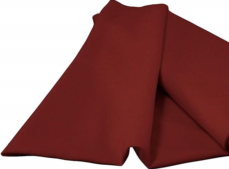 Burgundy 58/59" Wide 100% Premium Woven Polyester Poplin Fabric By The Yard - New Creations Fabric & Foam Inc