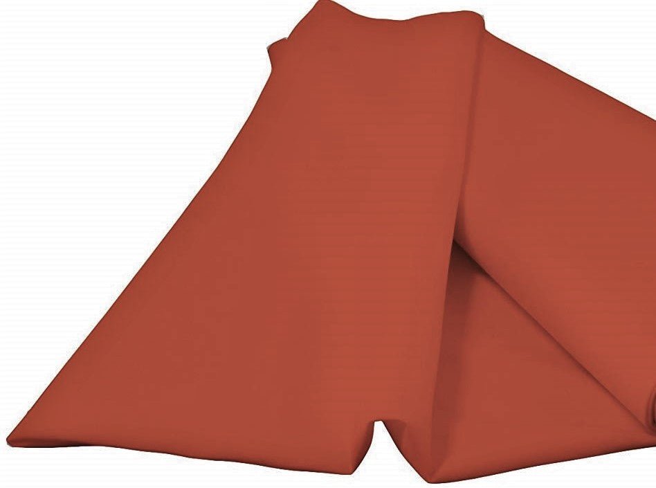 Burnt Orange 58/59" Wide 100% Premium Woven Polyester Poplin Fabric By The Yard - New Creations Fabric & Foam Inc