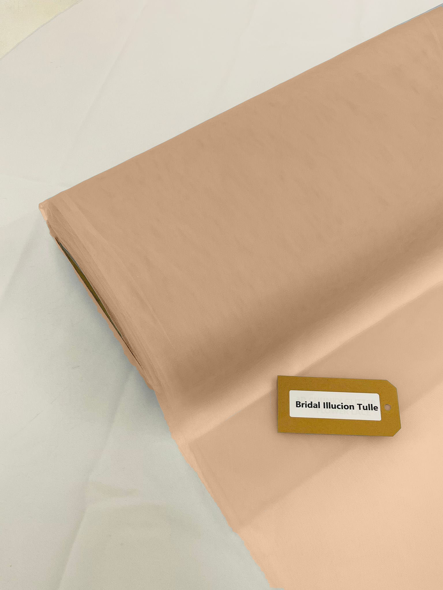 Cafe Cream - Bridal Illusion Tulle 108"Wide Polyester Premium Tulle Fabric Bolt, By The Roll. - New Creations Fabric & Foam Inc