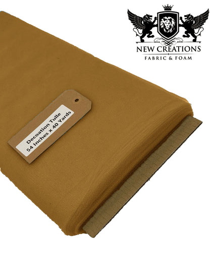 Camel Tutu Fabric Bolt Bridal Party Wedding Decoration, Wholesale Tulle, Party, Tulle Net. - New Creations Fabric & Foam Inc