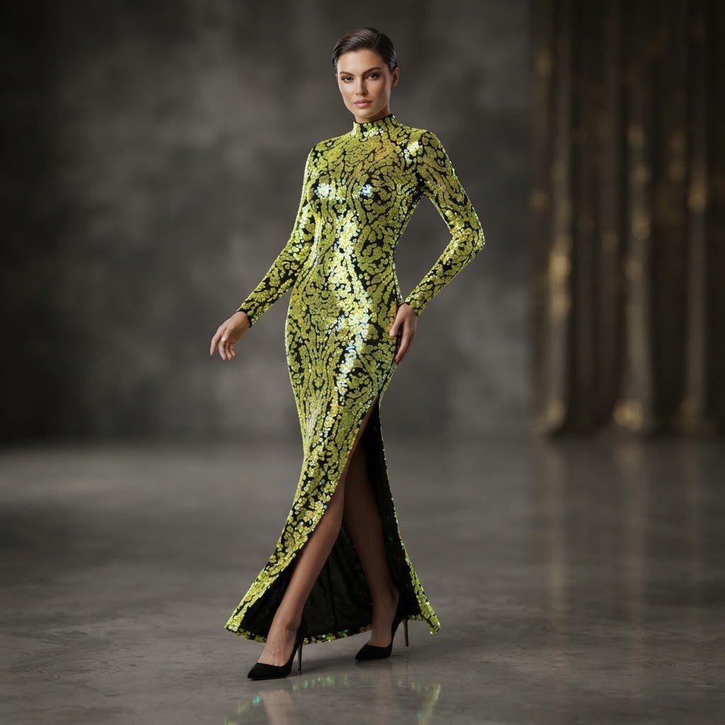 Camo Sequin Stretch Velvet 54" Wide| New Creations Fabric & Foam Inc. - New Creations Fabric & Foam Inc