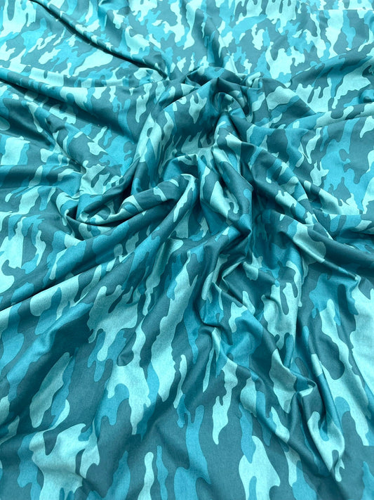 Camouflage Polyester Spandex 58" Wide| New Creations Fabric & Foam Inc. - New Creations Fabric & Foam Inc