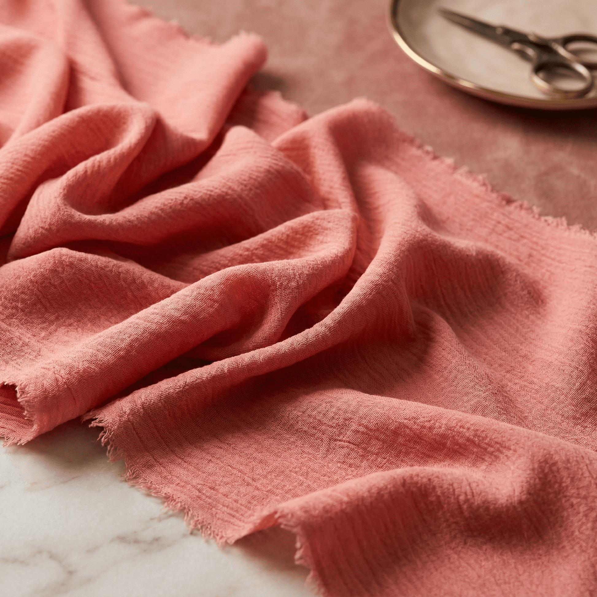Cheesecloth Cotton Gauze Table Runner 5 Yards (48” Wide) – Sheer Boho Wedding Table Runner, Extra Long Rustic Wedding & Event Table Decor - New Creations Fabric & Foam Inc