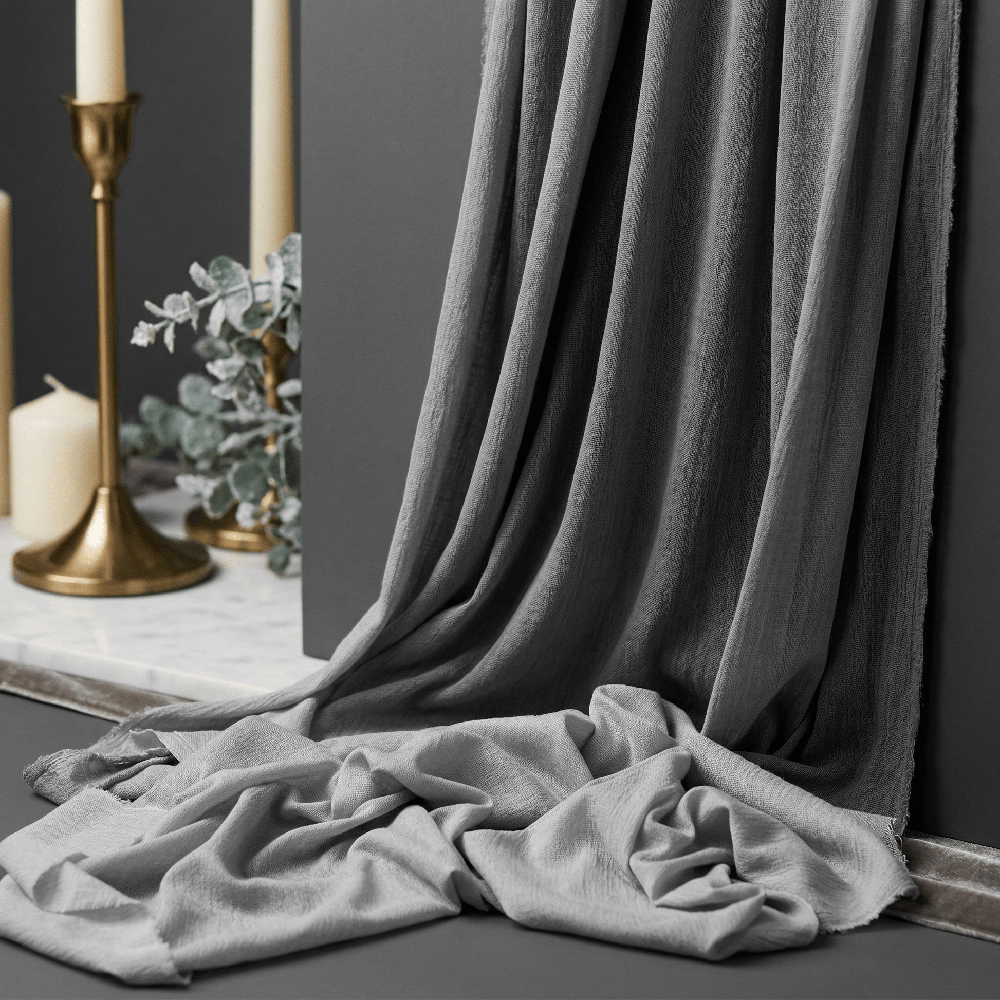 Cheesecloth Cotton Gauze Table Runner 5 Yards (48” Wide) – Sheer Boho Wedding Table Runner, Extra Long Rustic Wedding & Event Table Decor - New Creations Fabric & Foam Inc