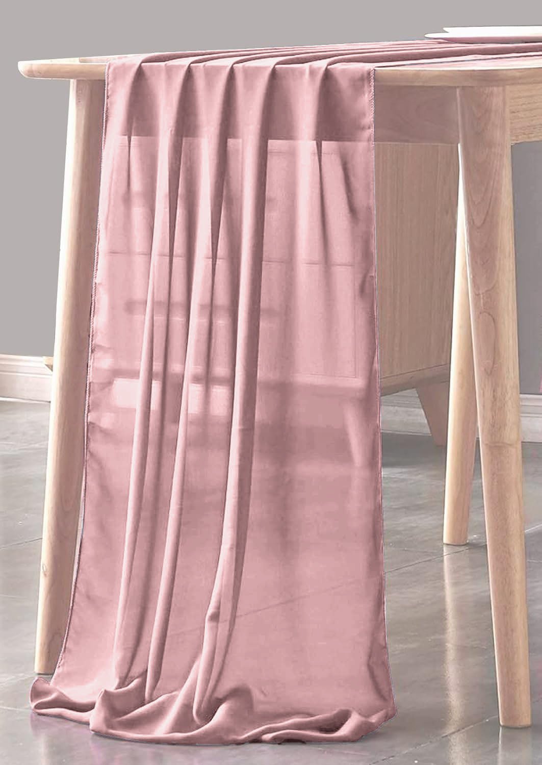 CHIFFON SHEER TABLE RUNNER (29" inches x 180" inches) - New Creations Fabric & Foam Inc