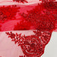Classic Beaded Damask Lace 54” Wide| New Creations Fabric & Foam Inc. - New Creations Fabric & Foam Inc
