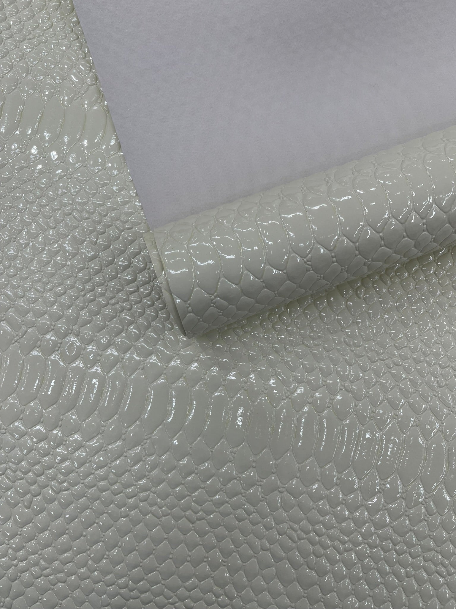 Cobra Snake Shiny Vinyl 3D Embossed Fabric 2 Tone Cobra Snake Fabric| New Creations Fabric & Foam Inc. - New Creations Fabric & Foam Inc