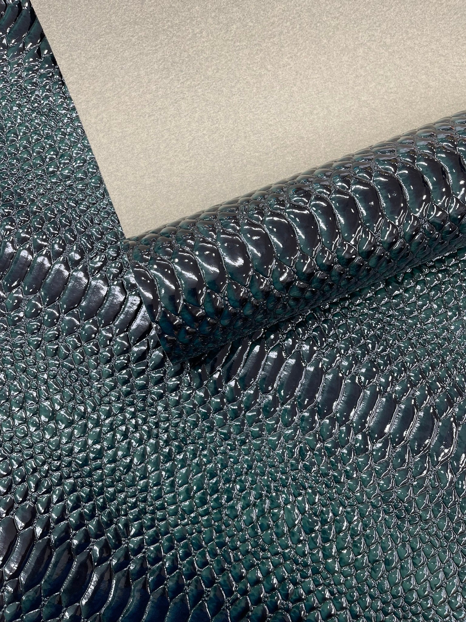 Cobra Snake Shiny Vinyl 3D Embossed Fabric 2 Tone Cobra Snake Fabric| New Creations Fabric & Foam Inc. - New Creations Fabric & Foam Inc