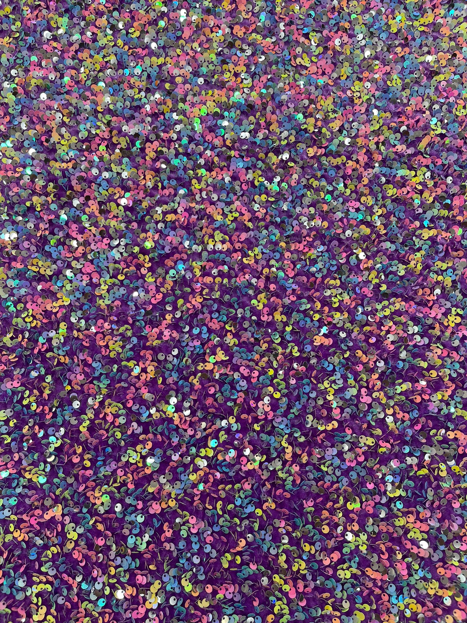 Confetti Sequin Stretch Velvet 54" Wide| New Creations Fabric & Foam Inc. - New Creations Fabric & Foam Inc
