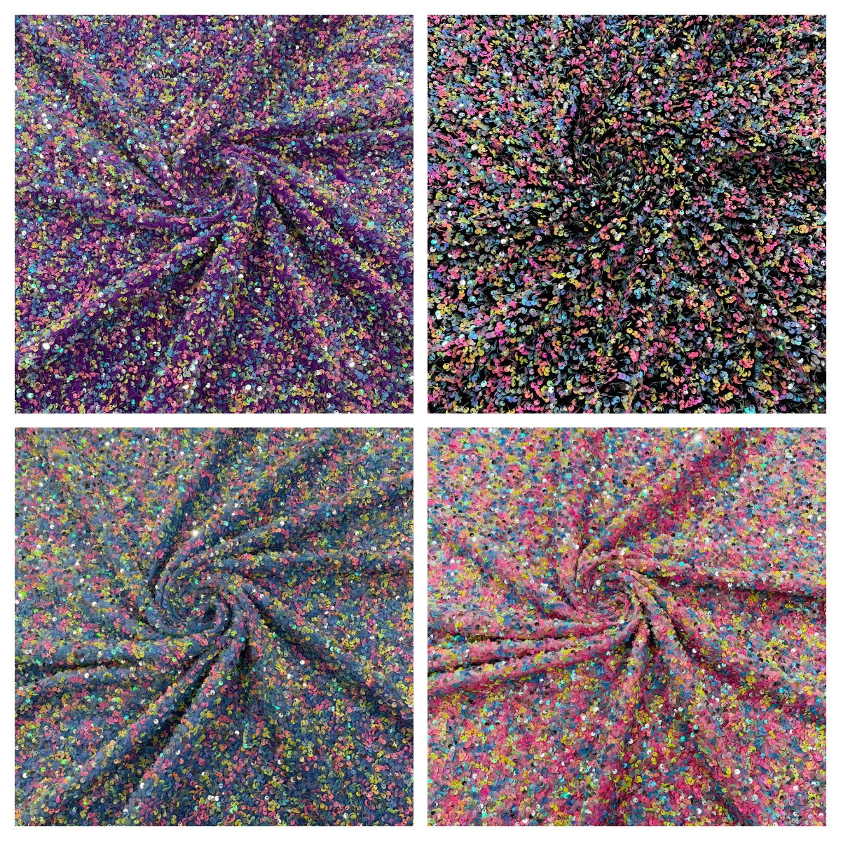 Confetti Sequin Stretch Velvet 54" Wide| New Creations Fabric & Foam Inc. - New Creations Fabric & Foam Inc
