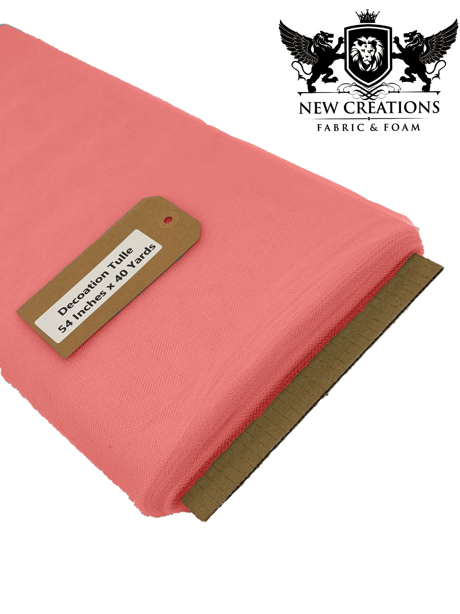 Coral Tutu Fabric Bolt Bridal Party Wedding Decoration, Wholesale Tulle, Party, Tulle Net. - New Creations Fabric & Foam Inc