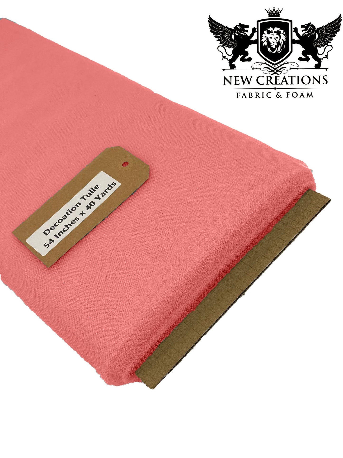 Coral Tutu Fabric Bolt Bridal Party Wedding Decoration, Wholesale Tulle, Party, Tulle Net. - New Creations Fabric & Foam Inc