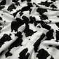 Cow Print Stretch Power Mesh Fabric 58” Wide – Sheer 4 Way Stretch Animal Print Mesh Fabric by the Yard for Dresses, Dancewear, Lingerie & Costumes - New Creations Fabric & Foam Inc