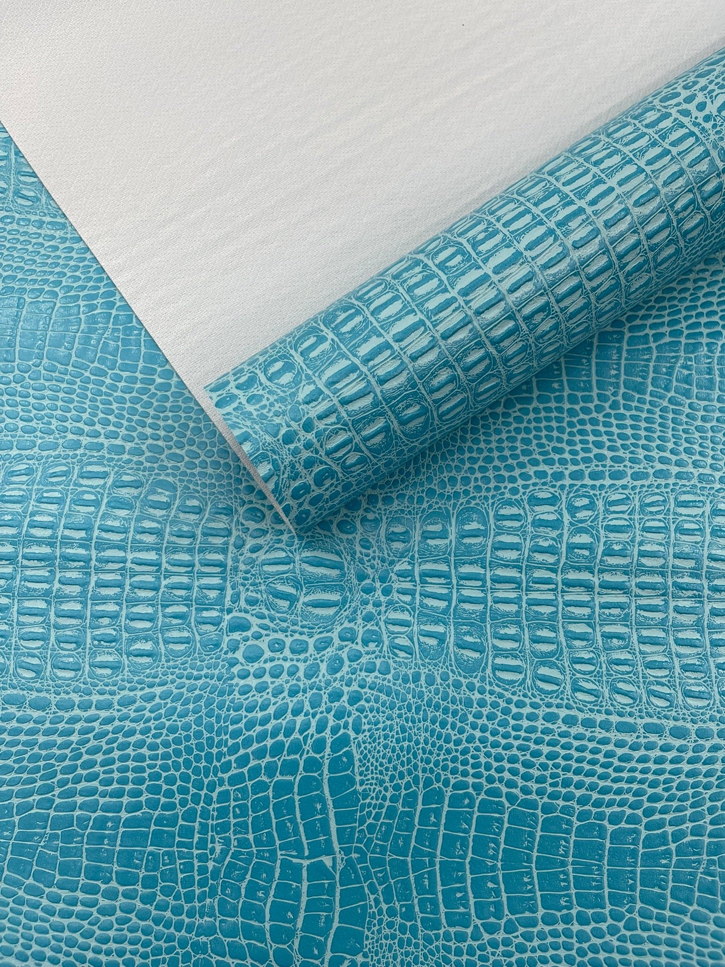 Crocodile Marine Vinyl 2 tone Upholstery Skin Texture Faux Leather PVC| New Creations Fabric & Foam Inc. - New Creations Fabric & Foam Inc