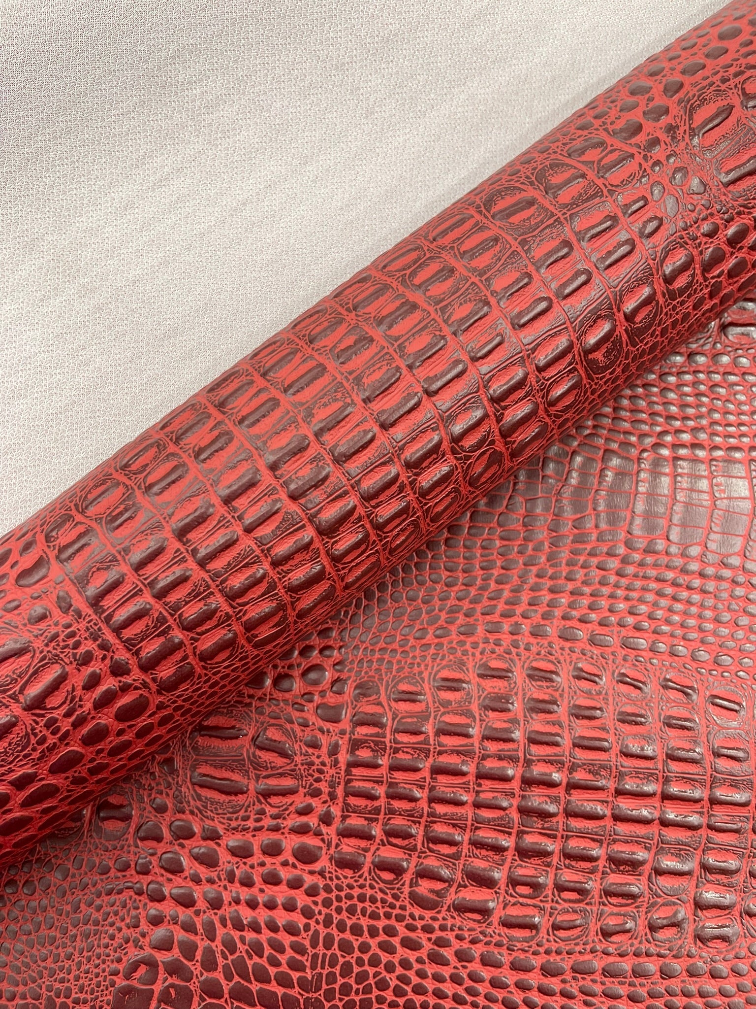 Crocodile Marine Vinyl 2 tone Upholstery Skin Texture Faux Leather PVC| New Creations Fabric & Foam Inc. - New Creations Fabric & Foam Inc