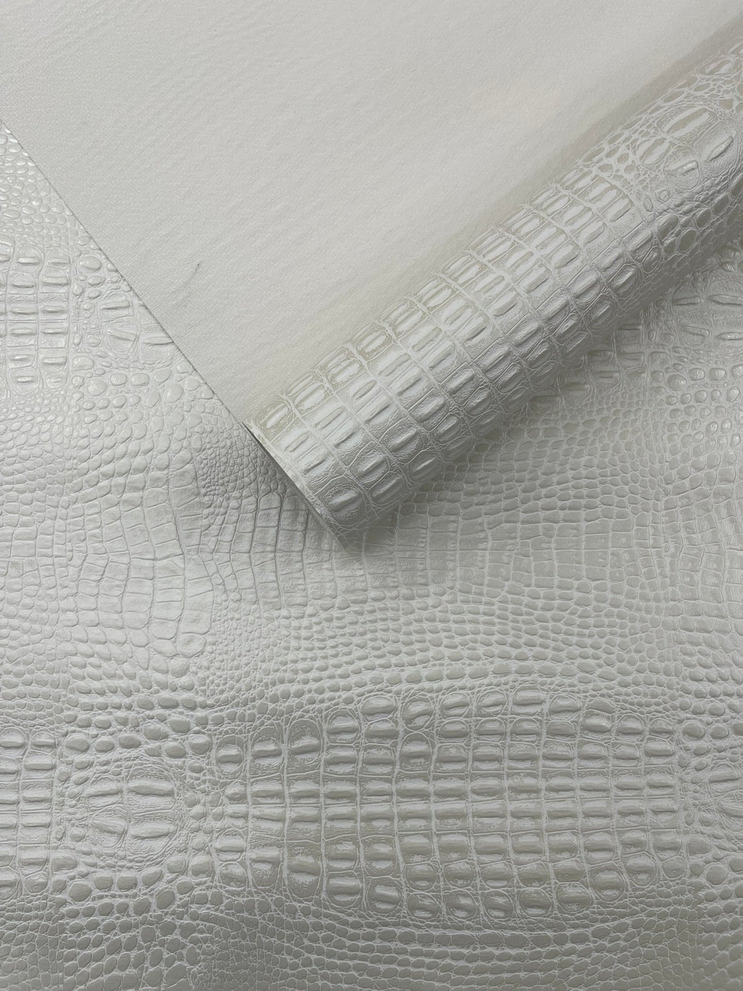 Crocodile Marine Vinyl 2 tone Upholstery Skin Texture Faux Leather PVC| New Creations Fabric & Foam Inc. - New Creations Fabric & Foam Inc