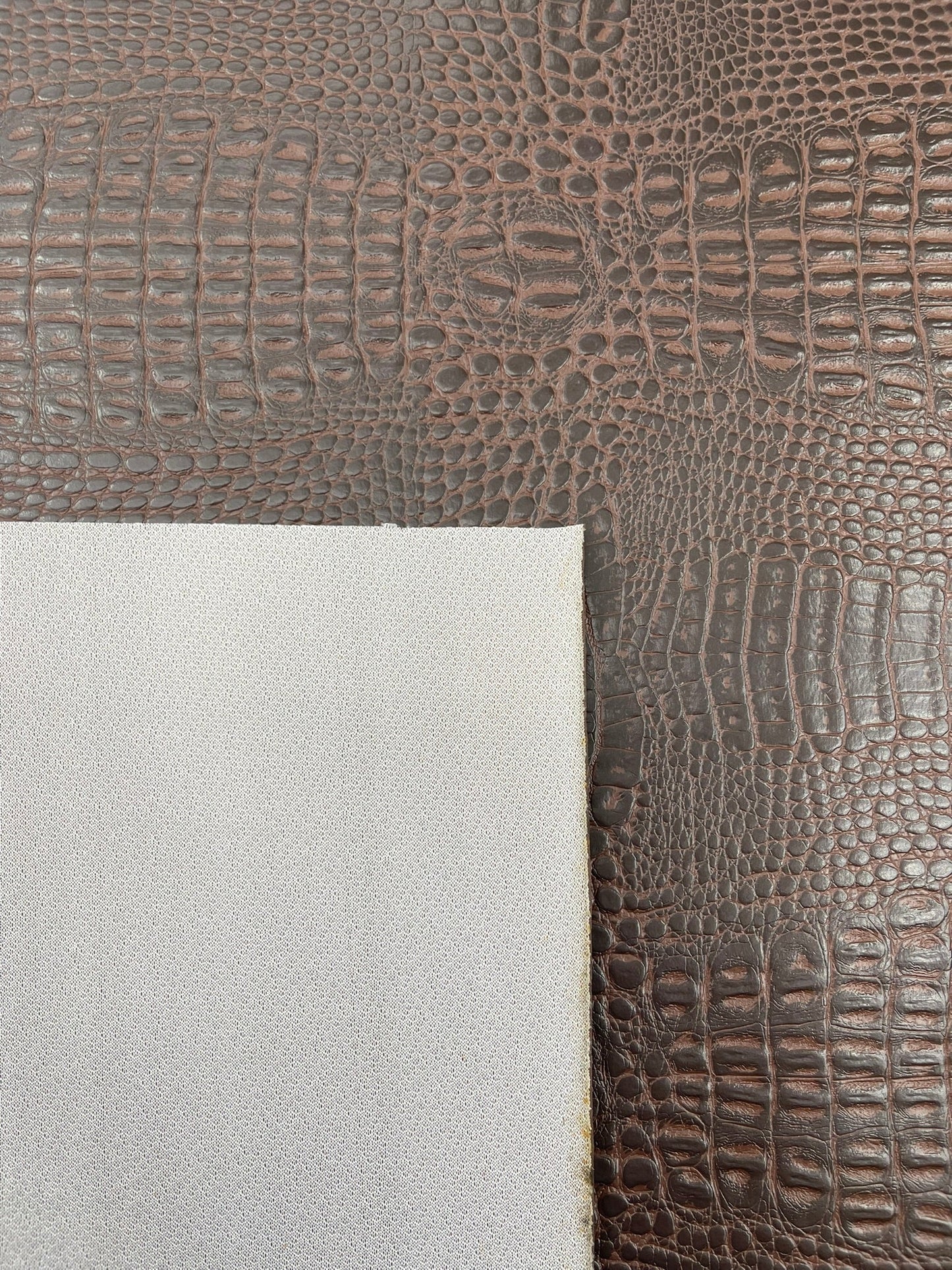 Crocodile Marine Vinyl 2 tone Upholstery Skin Texture Faux Leather PVC| New Creations Fabric & Foam Inc. - New Creations Fabric & Foam Inc