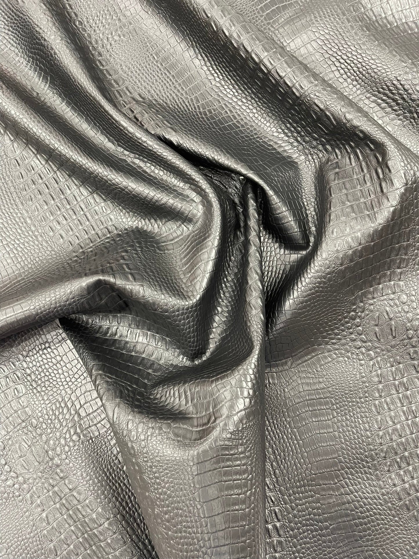Crocodile Marine Vinyl 2 tone Upholstery Skin Texture Faux Leather PVC| New Creations Fabric & Foam Inc. - New Creations Fabric & Foam Inc