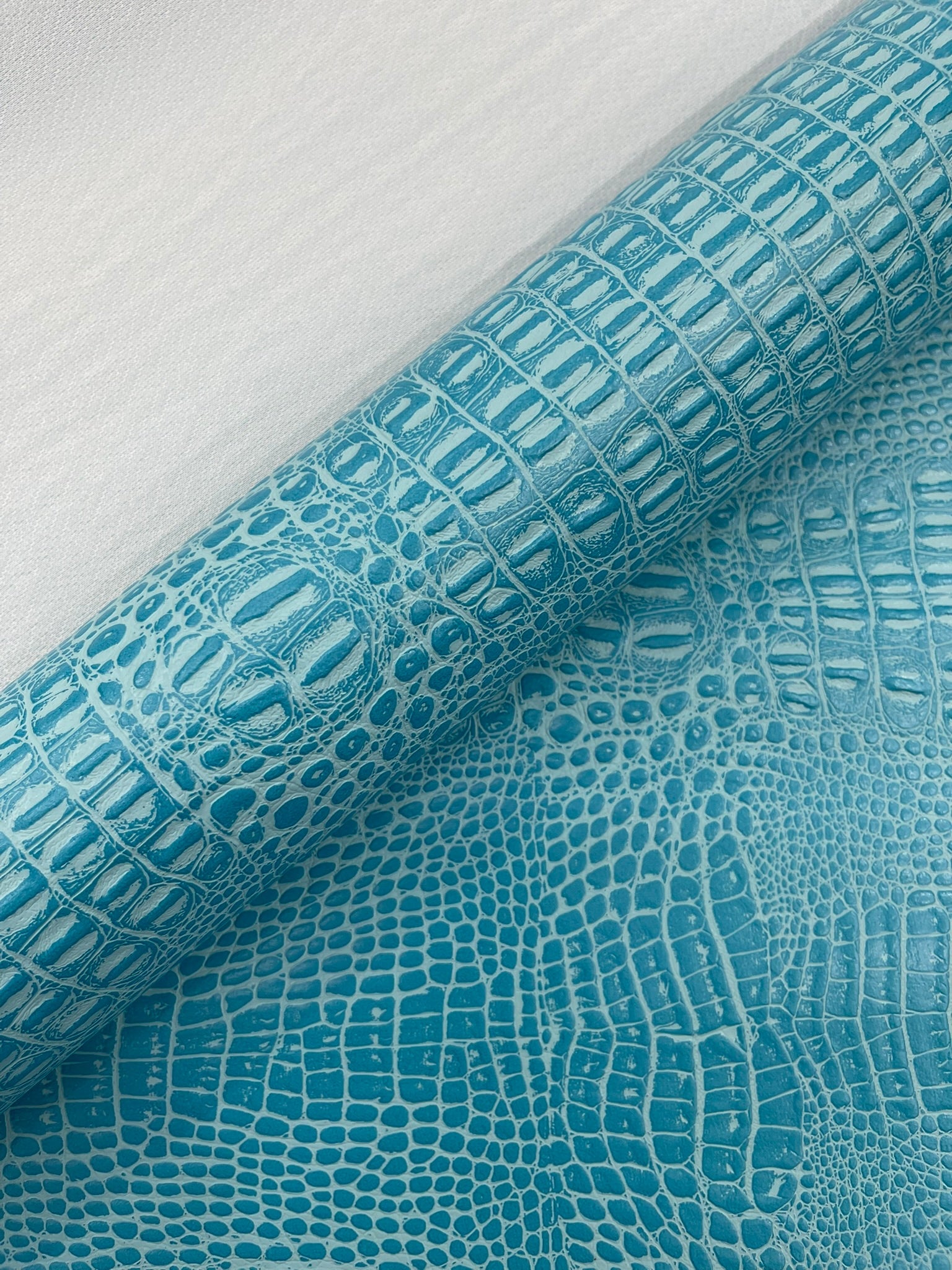 Crocodile Marine Vinyl 2 tone Upholstery Skin Texture Faux Leather PVC| New Creations Fabric & Foam Inc. - New Creations Fabric & Foam Inc