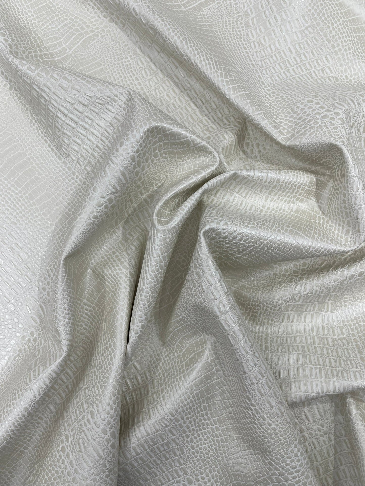 Crocodile Marine Vinyl 2 tone Upholstery Skin Texture Faux Leather PVC| New Creations Fabric & Foam Inc. - New Creations Fabric & Foam Inc