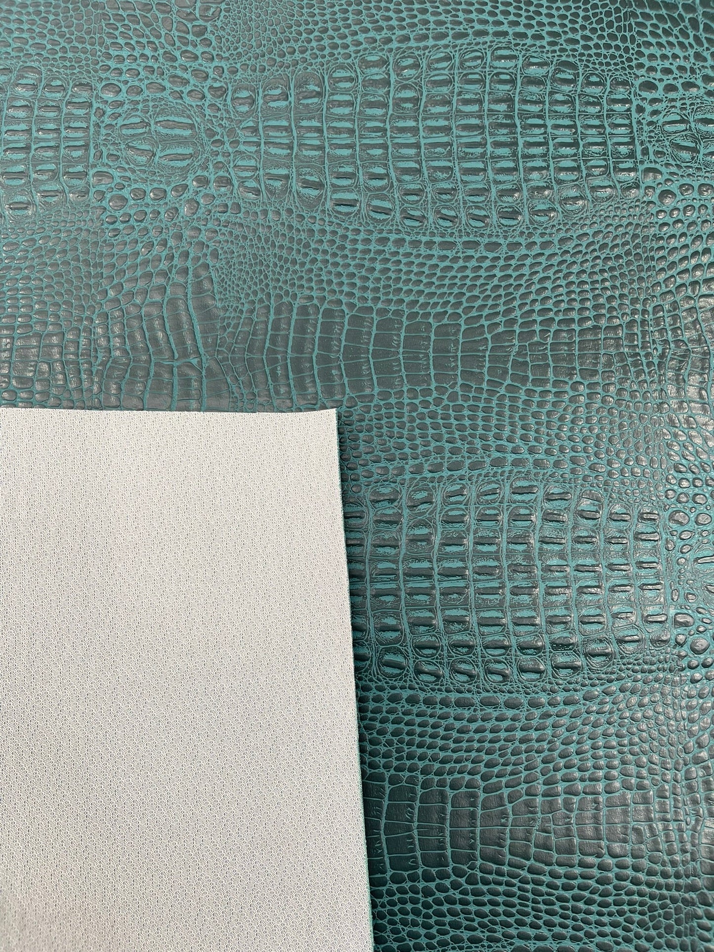 Crocodile Marine Vinyl 2 tone Upholstery Skin Texture Faux Leather PVC| New Creations Fabric & Foam Inc. - New Creations Fabric & Foam Inc